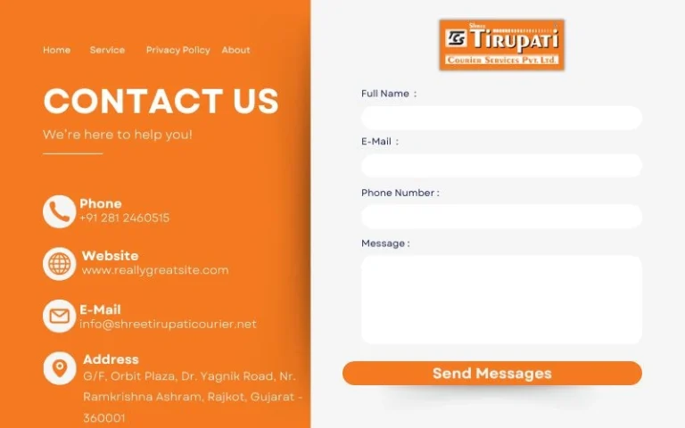 Tirupati Courier Contact Number
