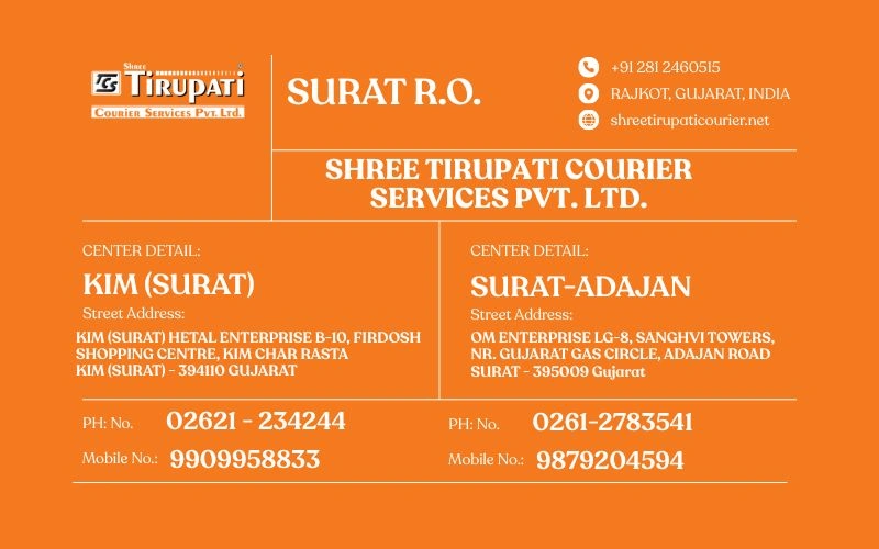 Tirupati Courier Surat