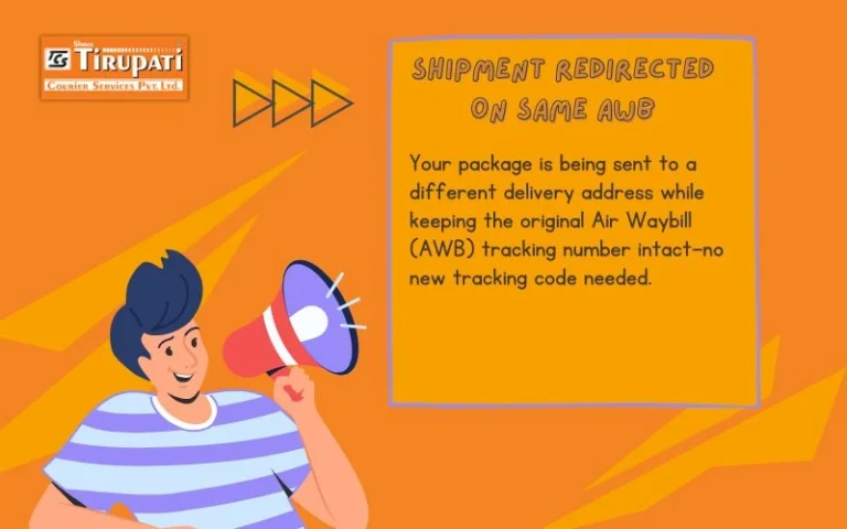 Shipment Redirected on Same AWB