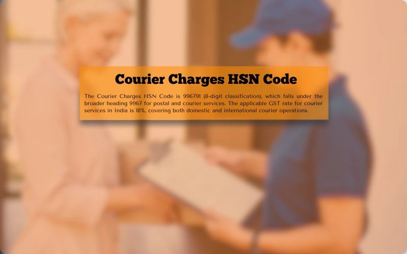 Courier Charges HSN Code