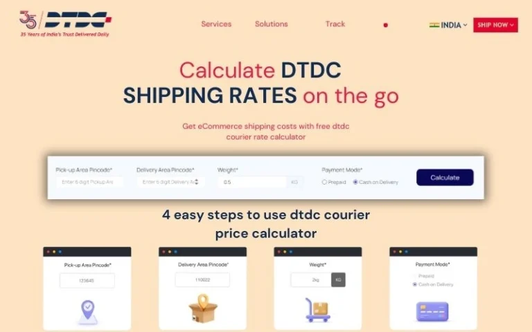 DTDC Courier Charges