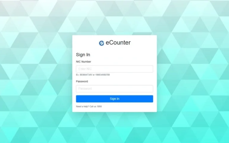 eCounter login