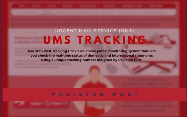 Pakistan Post Tracking UMS